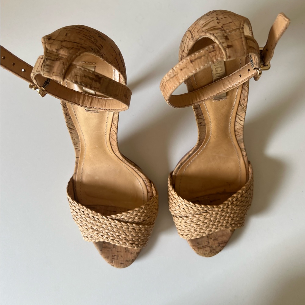 SCHUTZ Tanca Cork Heels - Picture 2 of 12